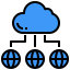 Cloud network icon 64x64