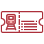 Train ticket icon 64x64