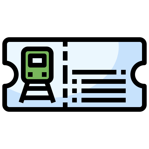 Train ticket icon