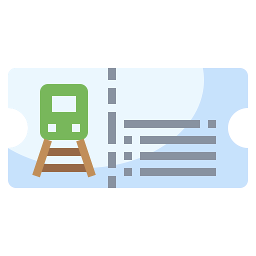 Train ticket icon