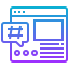 Hashtag Symbol 64x64