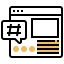 Hashtag Symbol 64x64