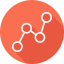 Line chart icon 64x64