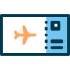 Airplane ticket icon 64x64