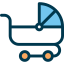 Baby carriage icon 64x64