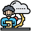 Cloud service icon 64x64