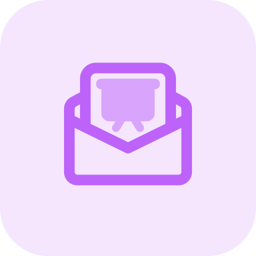 Open envelope icon