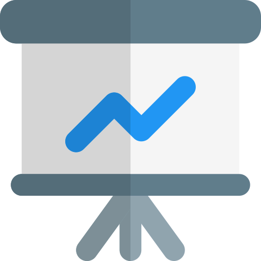 Line graph icon