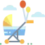 Baby stroller icon 64x64