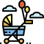 Baby stroller icon 64x64