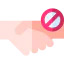 No handshake ícono 64x64