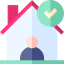 Stay at home icon 64x64