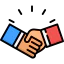 Shaking hands アイコン 64x64