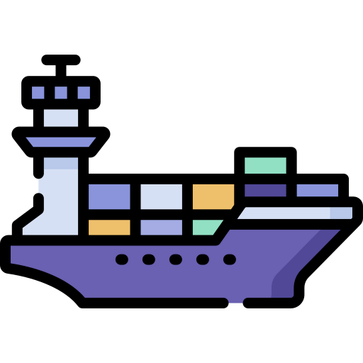 Container ship icon