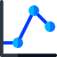 Line chart icon 64x64