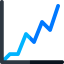 Line chart icon 64x64