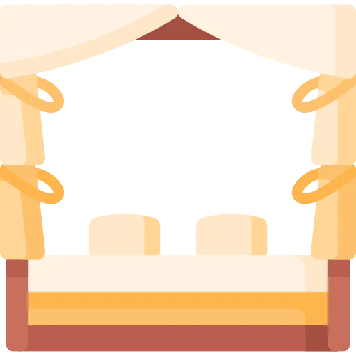 Canopy bed icon
