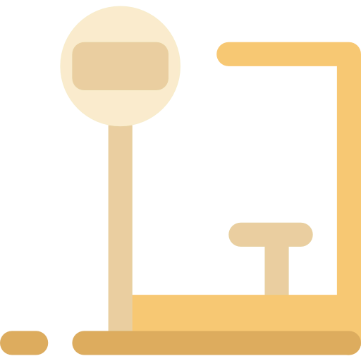 Bus stop icon