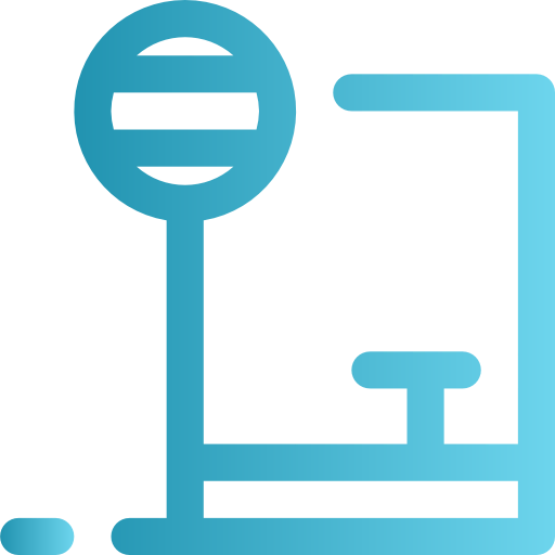 Bus stop icon