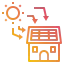 Solar energy icon 64x64