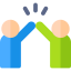 High five icon 64x64