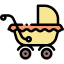 Baby carriage icon 64x64