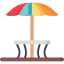Sun umbrella icon 64x64