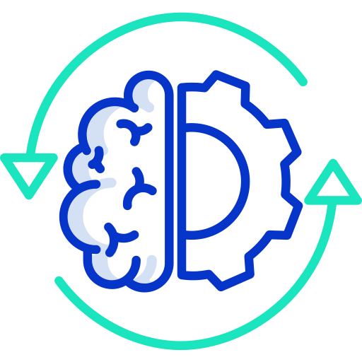 Brain process icon