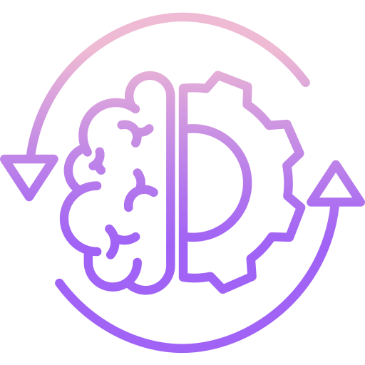 Brain process icon
