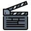 Clapperboard icon 64x64