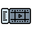 Movie ticket icon 64x64