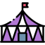 Цирковая палатка иконка 64x64