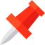 Push pin icon 64x64
