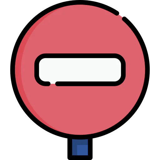 No entry icon
