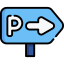 Parking sign icon 64x64
