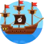 Pirate ship icon 64x64