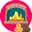 Fireplace icon 64x64