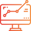Line chart icon 64x64