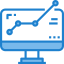Line chart icon 64x64