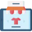 Online shopping icon 64x64