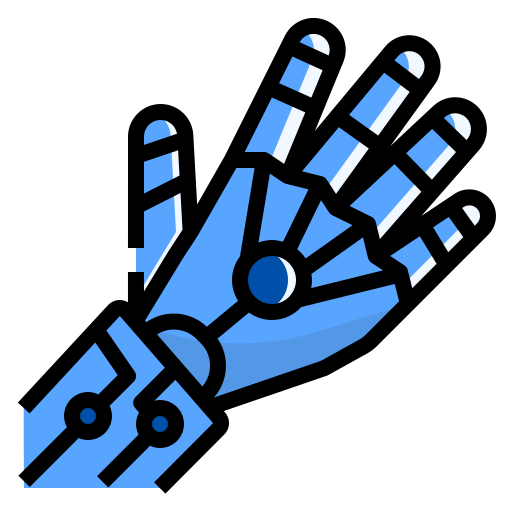 Robot hand icon