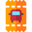 Bus ticket icône 64x64