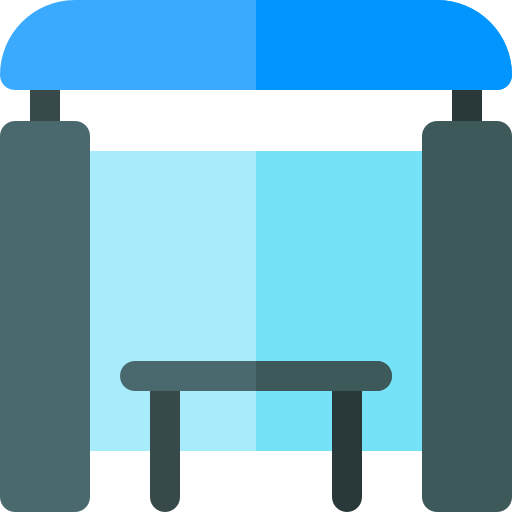 Bus stop icon