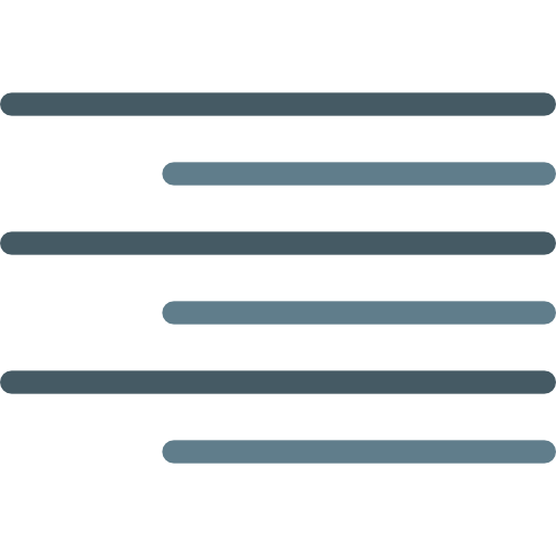 Align right icon