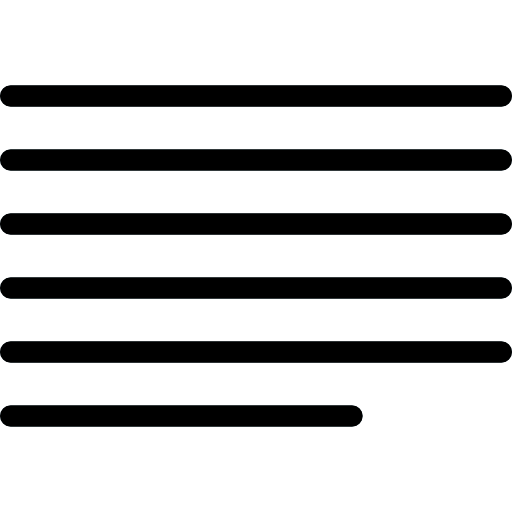 Left alignment icon