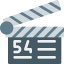 Clapperboard icon 64x64