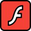 Adobe flash player Symbol 64x64