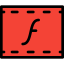 Adobe flash player Symbol 64x64