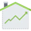 Line chart icon 64x64