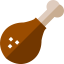 Chicken leg icon 64x64